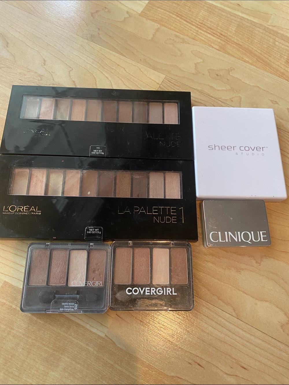 Bundle of 6 Eyeshadow Palettes in Neutral Brown Shades
